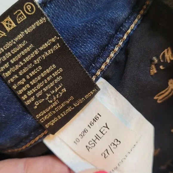 NEW MAVI GOLD MID RISE BOOT CUT ASHLEY 27 x 33 PREMIUM DENIM JEANS NWT - Picture 4 of 10